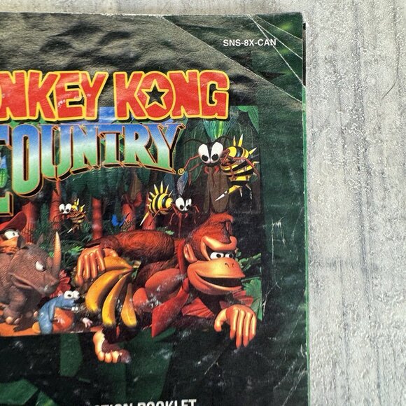 Donkey Kong Country Super Nintendo 1994 SNES Authentic Instruction Manual Only - Picture 2 of 7